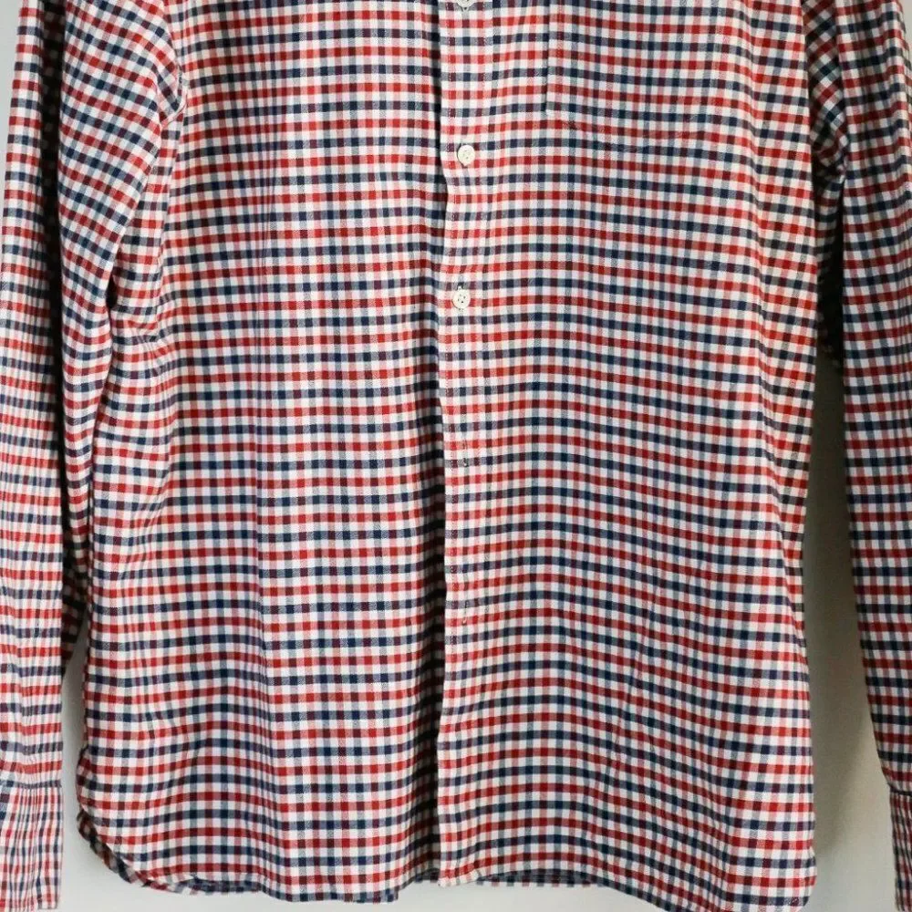 NWOT LEVI's Red Blue Checkered Print Button Up Casual Shirt XXL